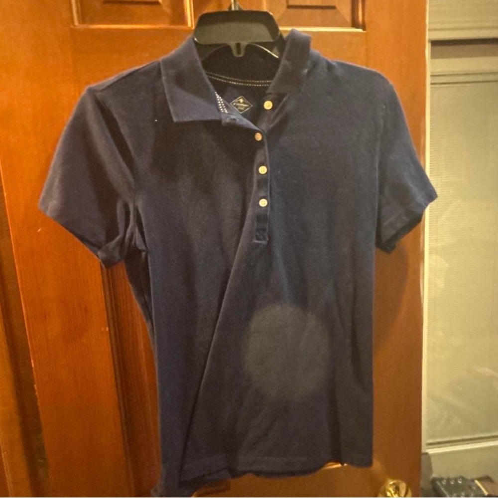 St. John's Bay Navy Short-Sleeve Polo - Girls
